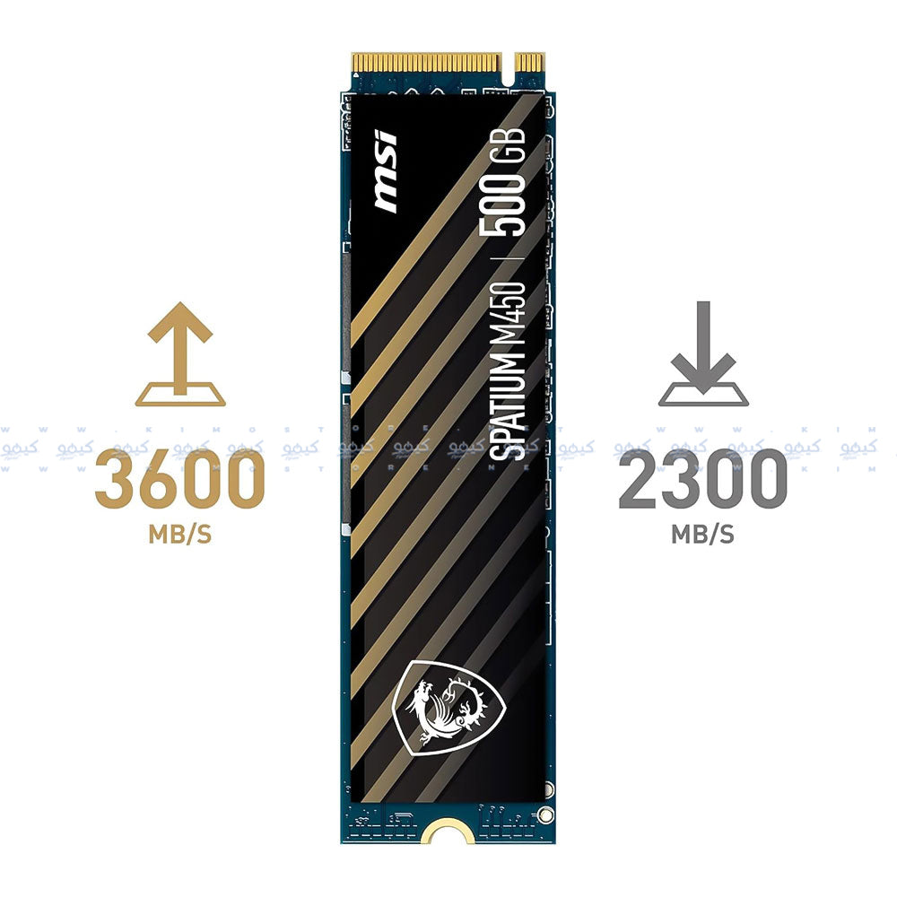 MSI SPATIUM M450 500GB NVMe PCIe M.2 SSD