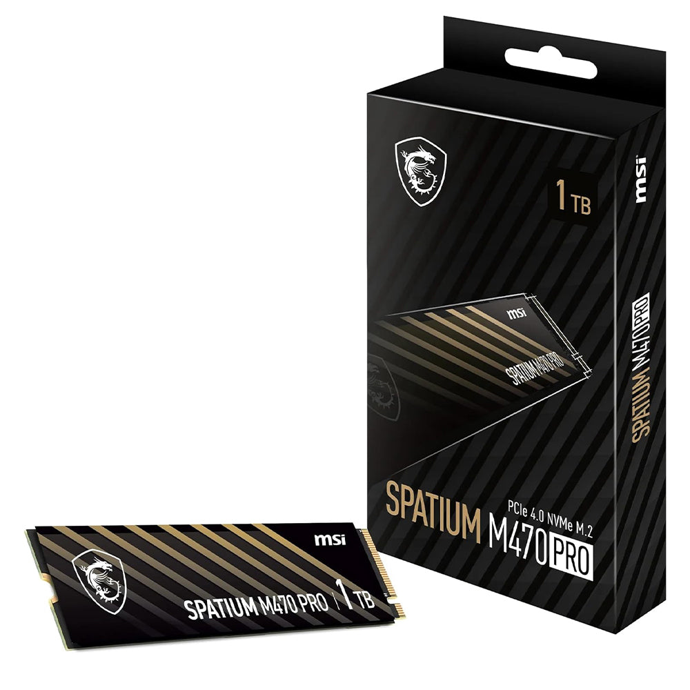 MSI SPATIUM M470 Pro 1TB NVMe PCIe 4.0 M.2 SSD
