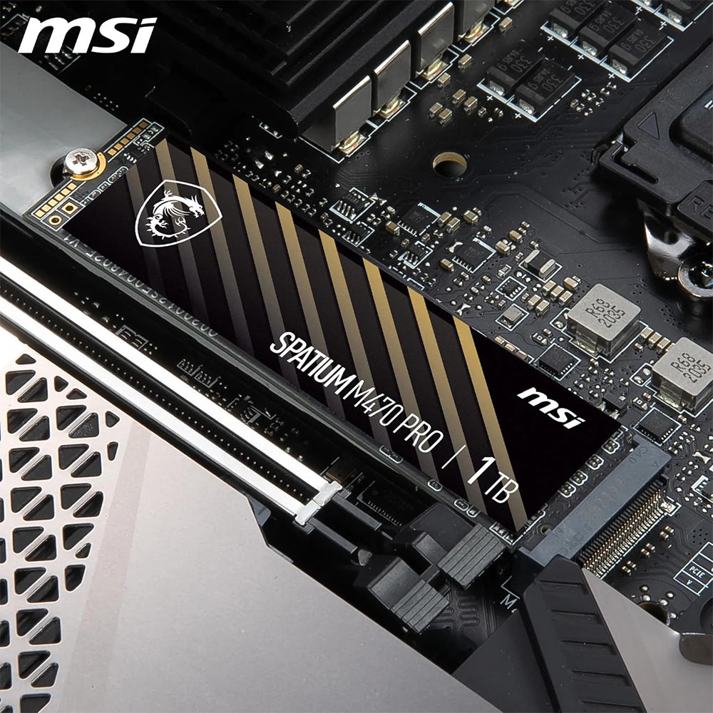 MSI SPATIUM M470 Pro 1TB NVMe PCIe 4.0 M.2 SSD