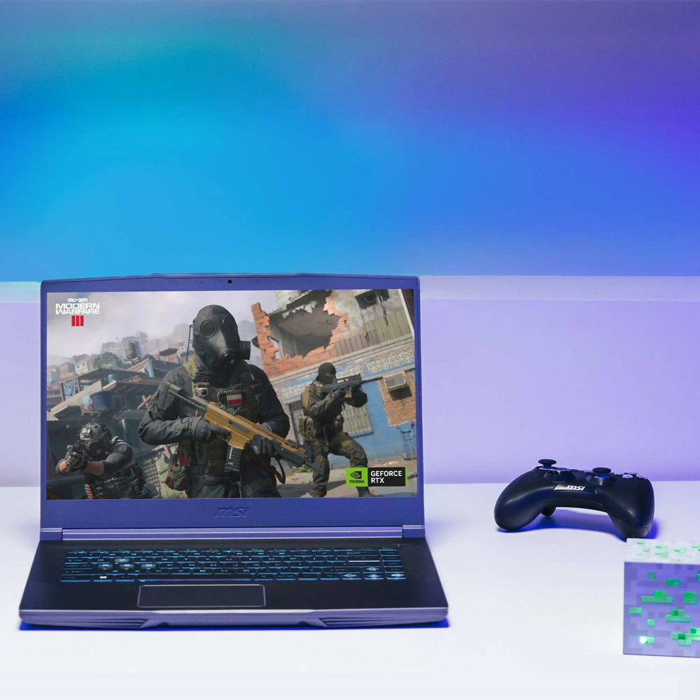 MSI Thin 15 B2RVE-3209XEG Laptop (Intel Core 7 240H - 16GB Ram - M.2 NVMe 512GB - Nvidia RTX 4050 6GB - 15.6 Inch FHD IPS 144Hz - Win11) - Cosmos Gray