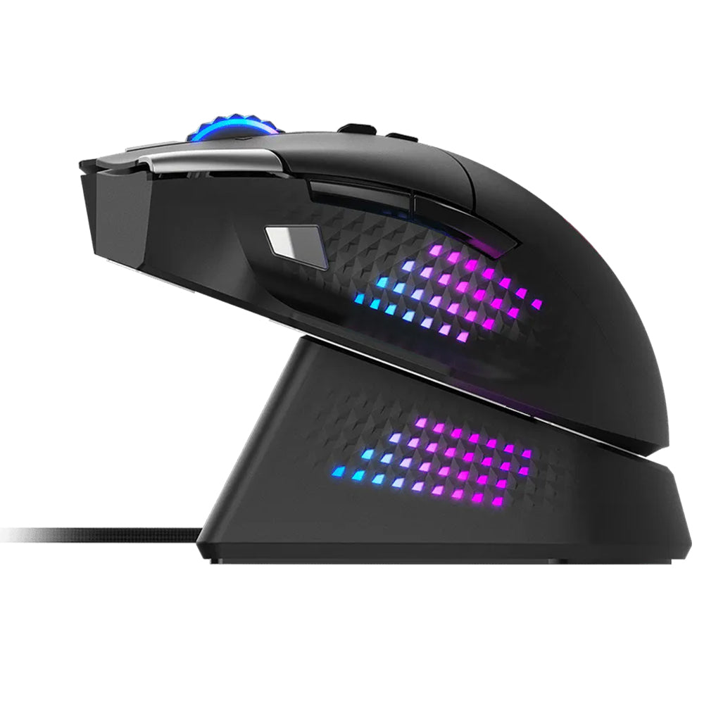 MSI Versa Pro Triple-Mode Rechargeable Bluetooth Wireless & Wired Gaming Mouse 26000DPI + Mouse Dock Pro