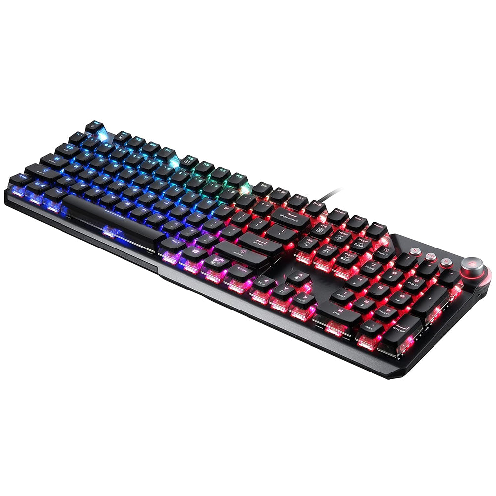 كيبورد ام اس اي سلكي RGB جيمنج سويتش ازرق إنجليزي وعربي Vigor GK71 Sonic 