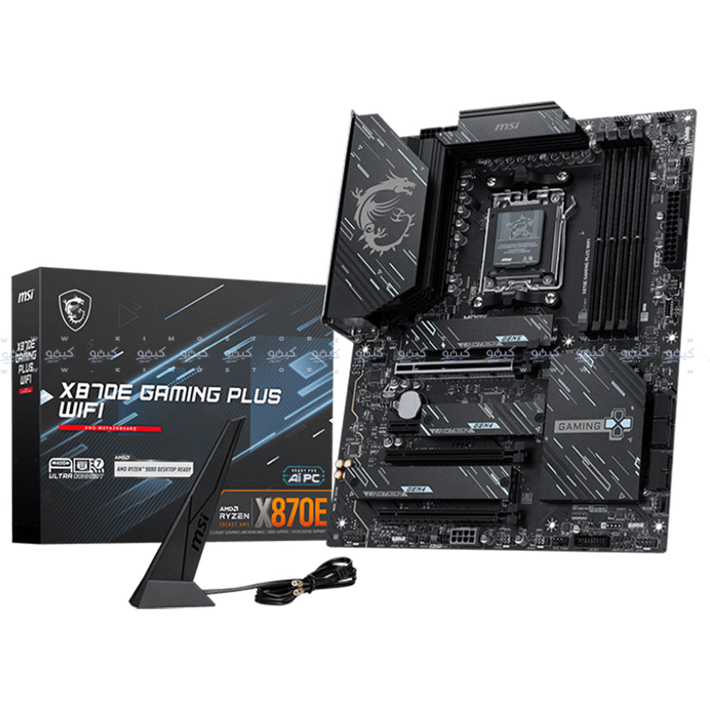 مازر بورد ام اس اي X870E GAMING PLUS WiFi DDR5 سوكيت معالج AM5