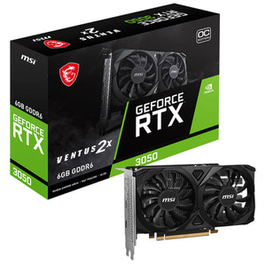 كارت شاشة ام اس اي GeForce RTX 3050 Ventus 2X E OC 6GB GDDR6