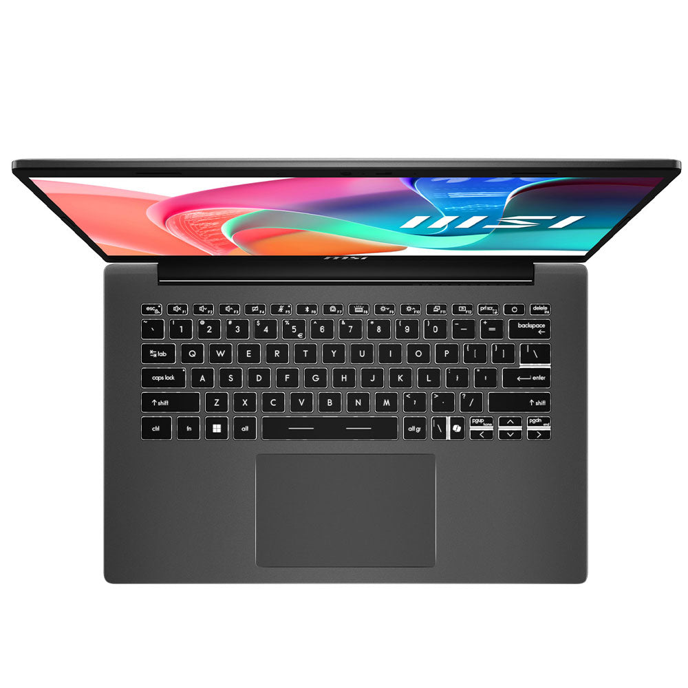 MSI Modern 14 F13MG-040XEG Laptop (Intel Core i7-1355U - 8GB Ram - M.2 NVMe 512GB - Intel UHD Graphics - 14 Inch FHD IPS 60Hz) - Platinum Gray
