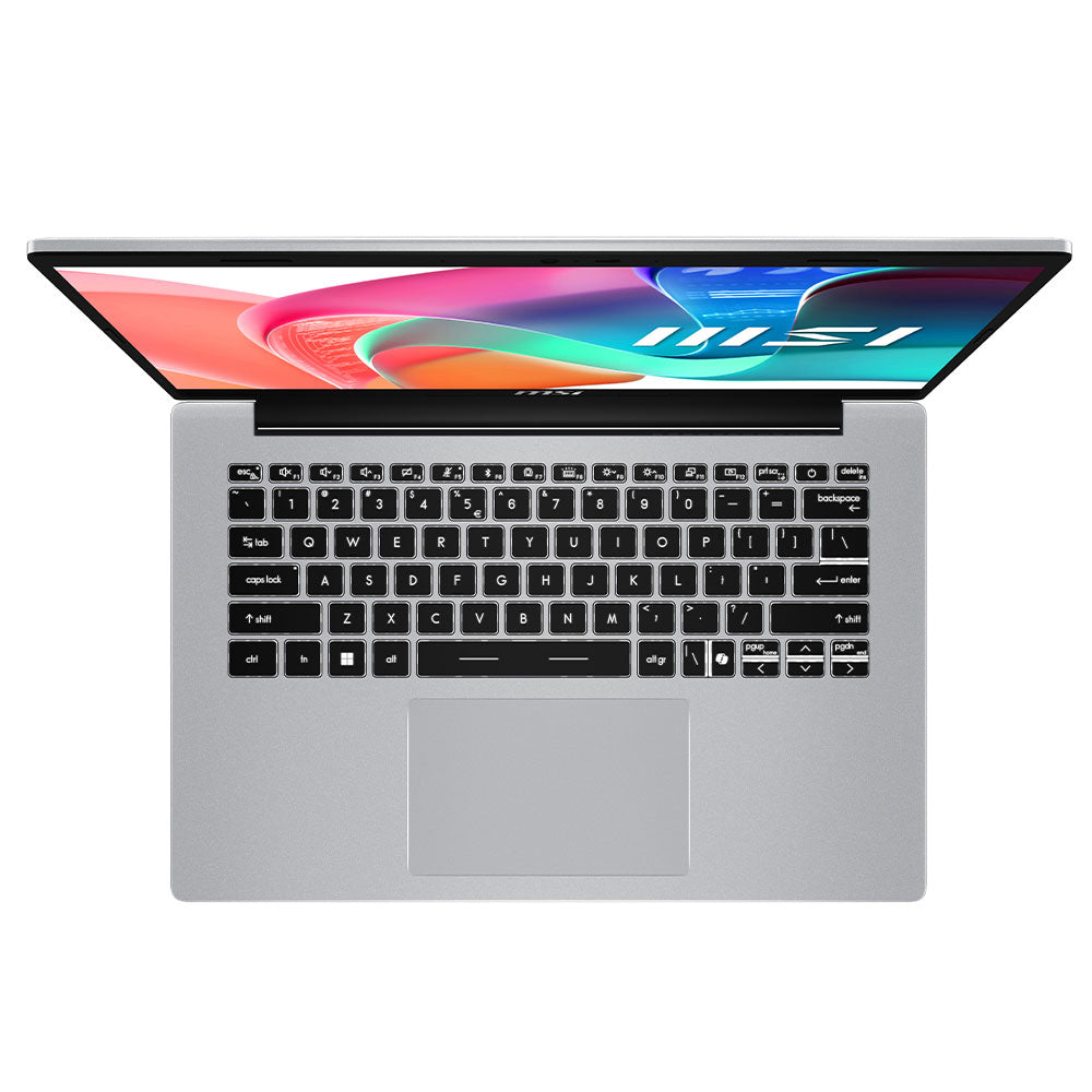 MSI Modern 14 F13MG-041XEG Laptop (Intel Core i7-1355U - 8GB Ram - M.2 NVMe 512GB - Intel UHD Graphics - 14 Inch FHD IPS 60Hz) - Urban Silver