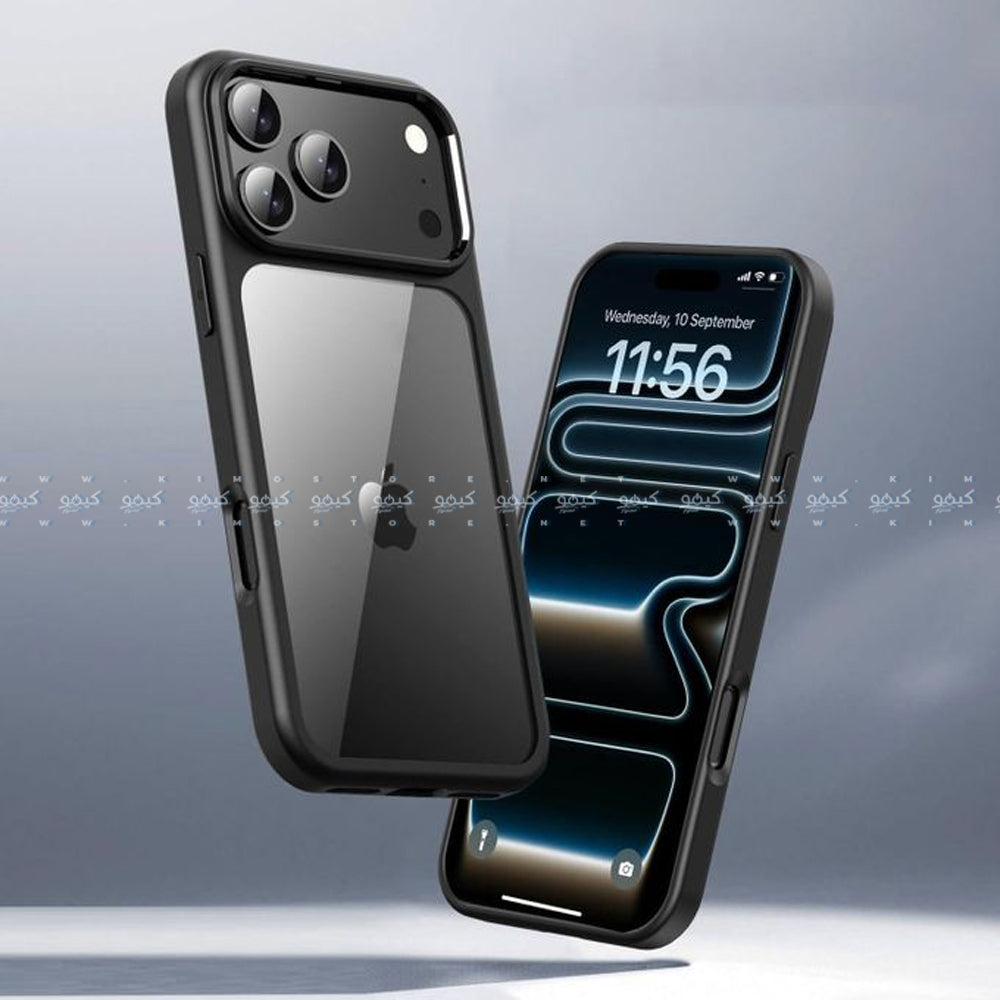 Magic Mask Phone Silicone Transparent Cover iPhone 17 Pro Max - Black