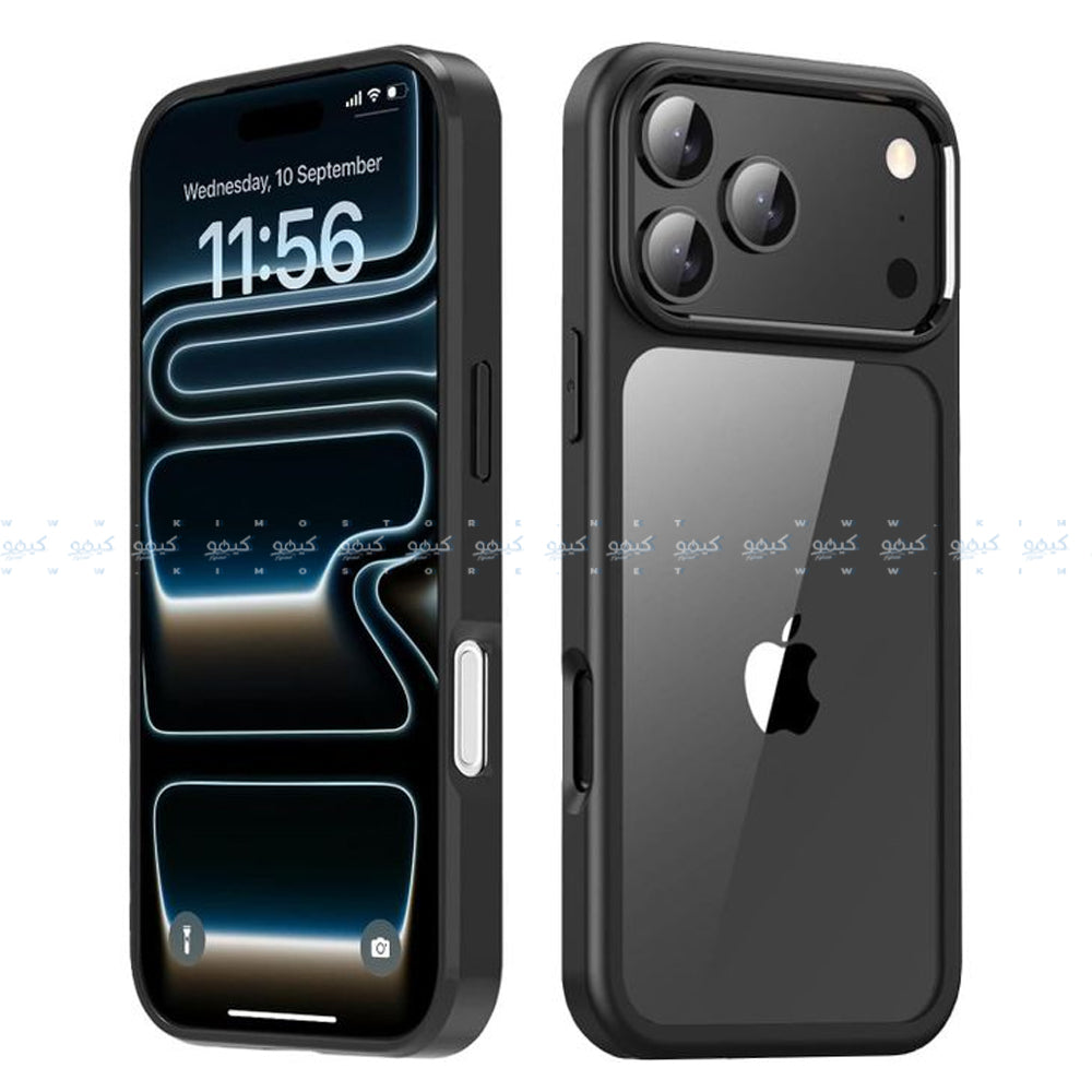 Magic Mask Phone Silicone Transparent Cover iPhone 17 Pro Max - Black