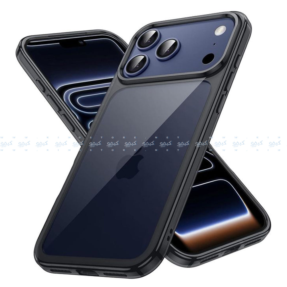 Magic Mask Phone Silicone Transparent Cover iPhone 17 Pro Max - Black