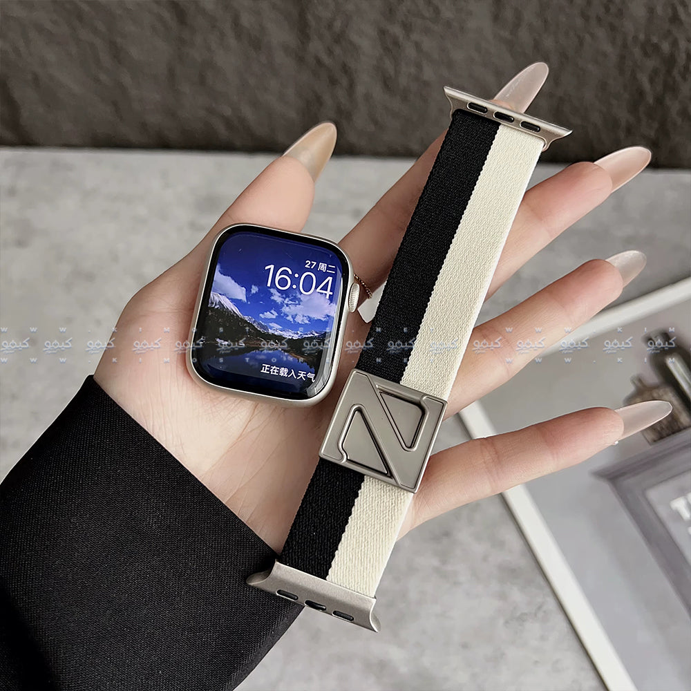 Magnetic Nylon Stretch Strap (Apple Watch Series 10 46m - 44mm - 45mm - 49mm)