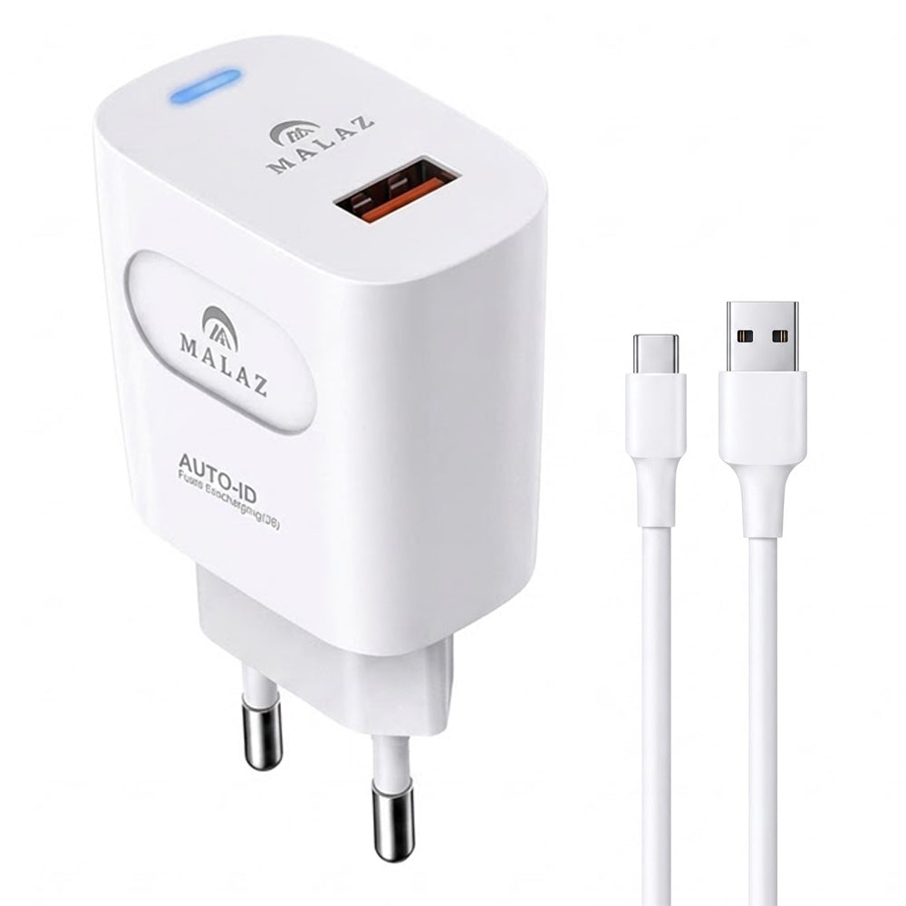 Malaz ML-821 Wall Charger Type-C Cable 120W Fast Charging