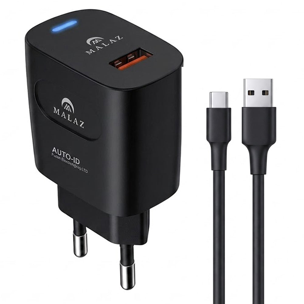 Malaz ML-821 Wall Charger Type-C Cable 120W Fast Charging