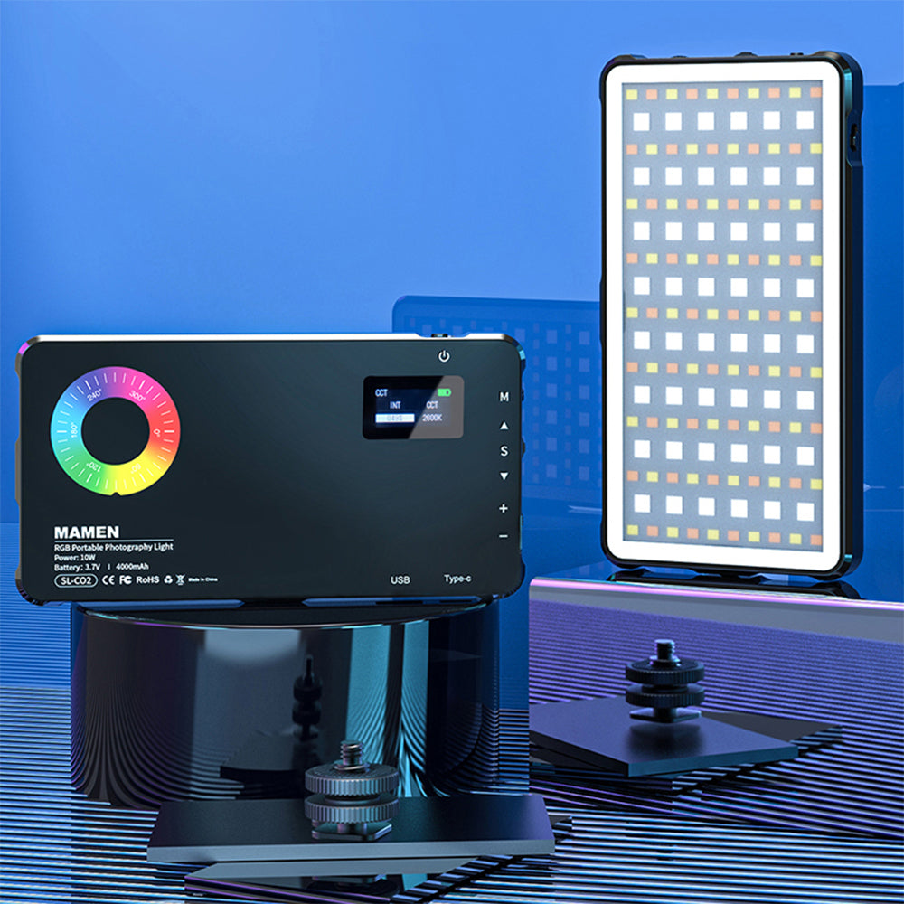 Mamen SL-C02 LED RGB Portable Photography Light