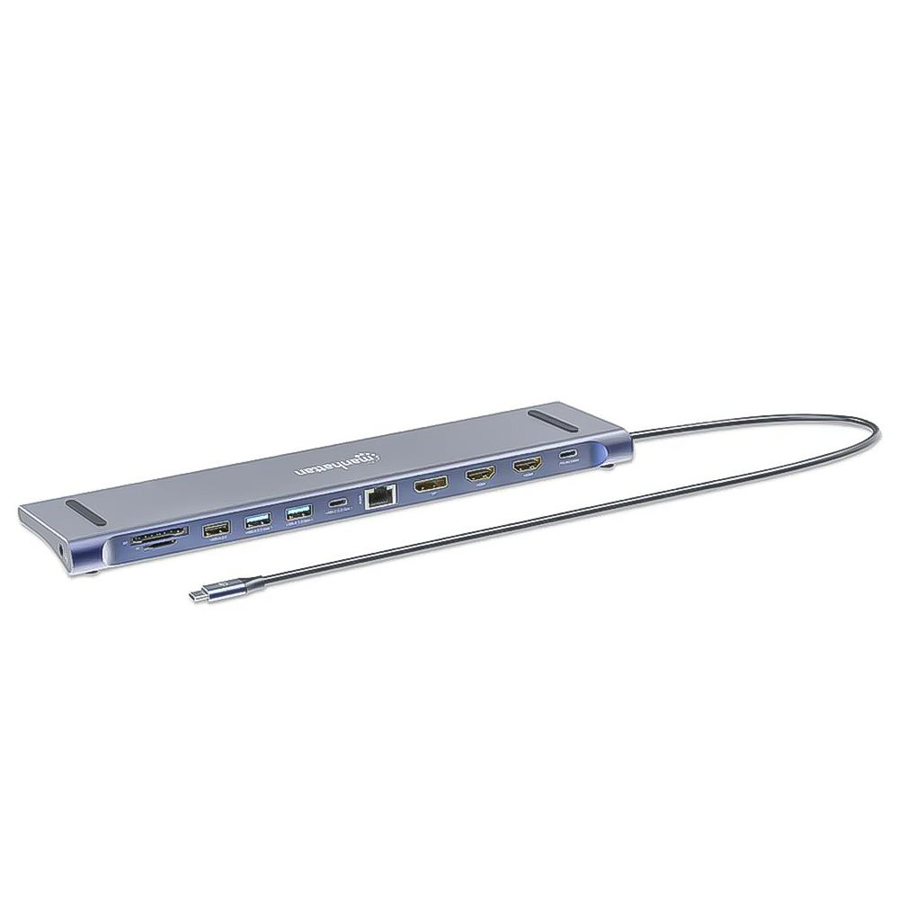 Manhattan CV379 12in1 190305 Type-C 4K Docking Station HUB Co nverter