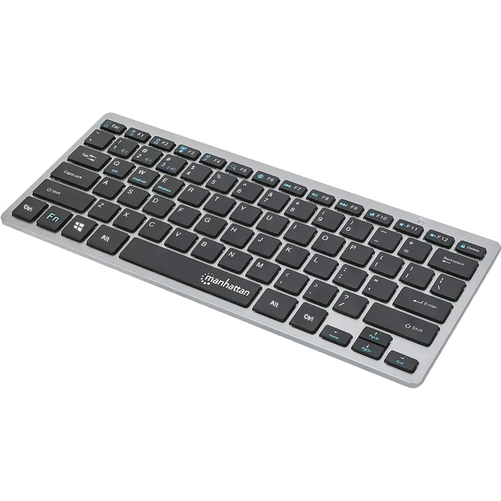 كيبورد مانهاتن لاسلكي بلوتوث ثنائي الوضع إنجليزي وعربي KB-03-B Ultra Slim