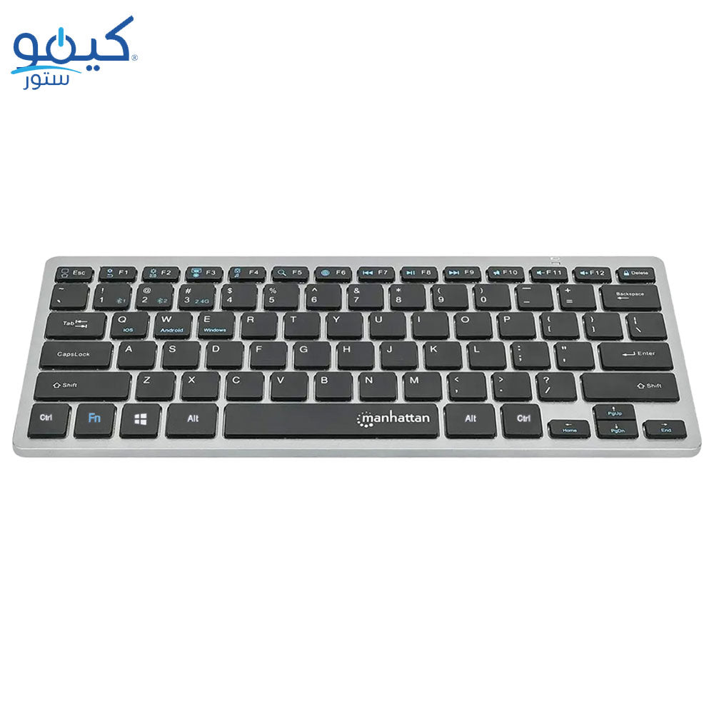 Manhattan KB-03-B Ultra Slim Dual Mode Bluetooth Wireless Keyboard 