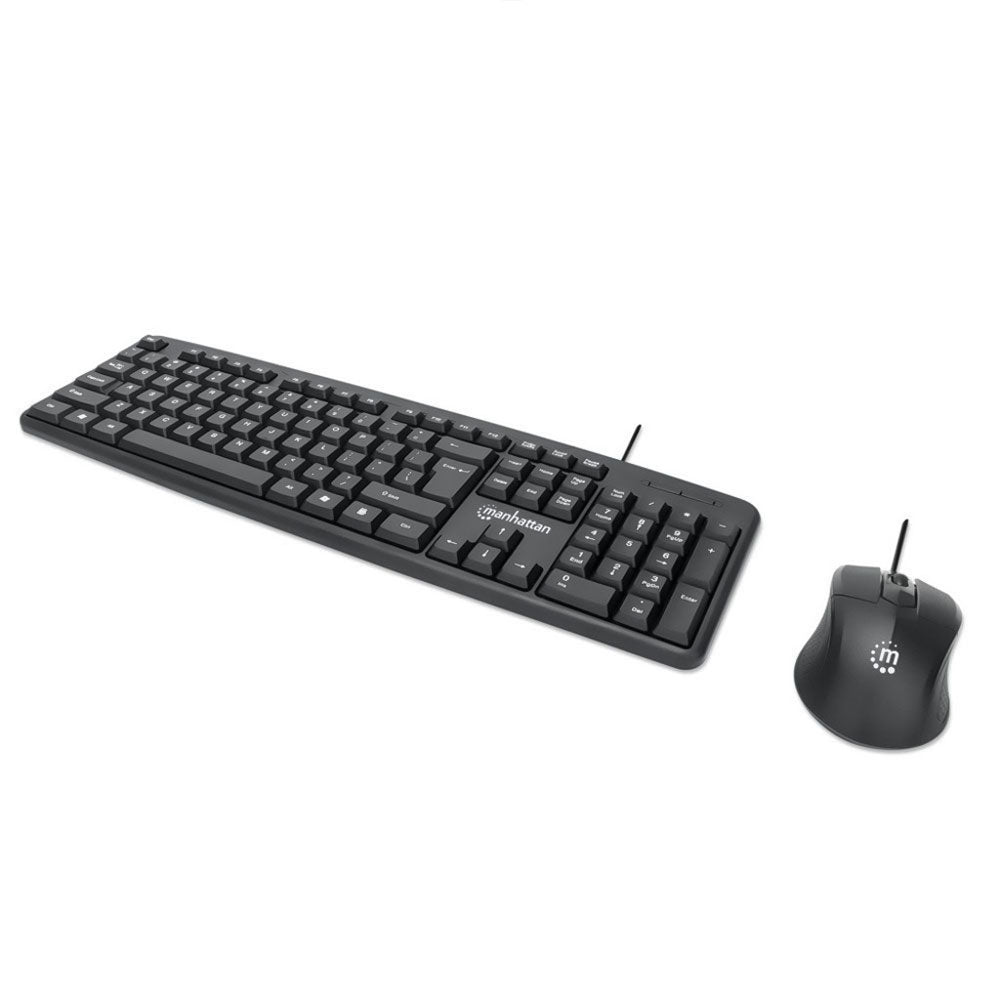 Manhattan KB707 Wired Keyboard + Mouse Combo English & Arabic