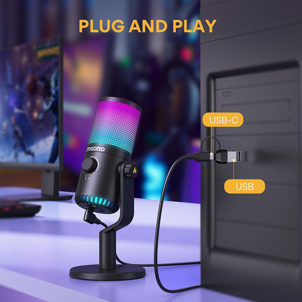 Maono DM30RGB USB Condenser RGB Gaming 