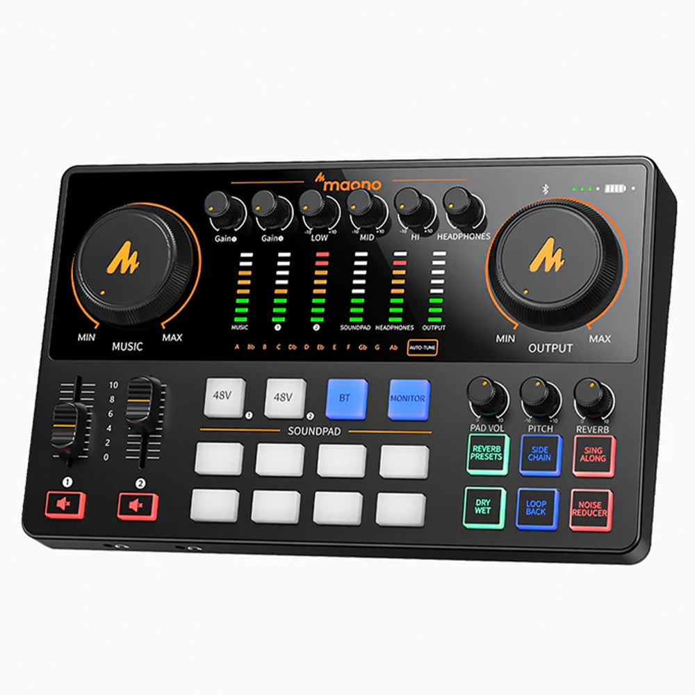 Maono MAONOCASTER AME2 Audio Interface & Podcast Console - Black