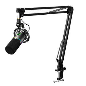 مجموعة ميكروفون ماونو سلكي RGB جيمنج بودكاست ديناميكي PD200XS - اسود