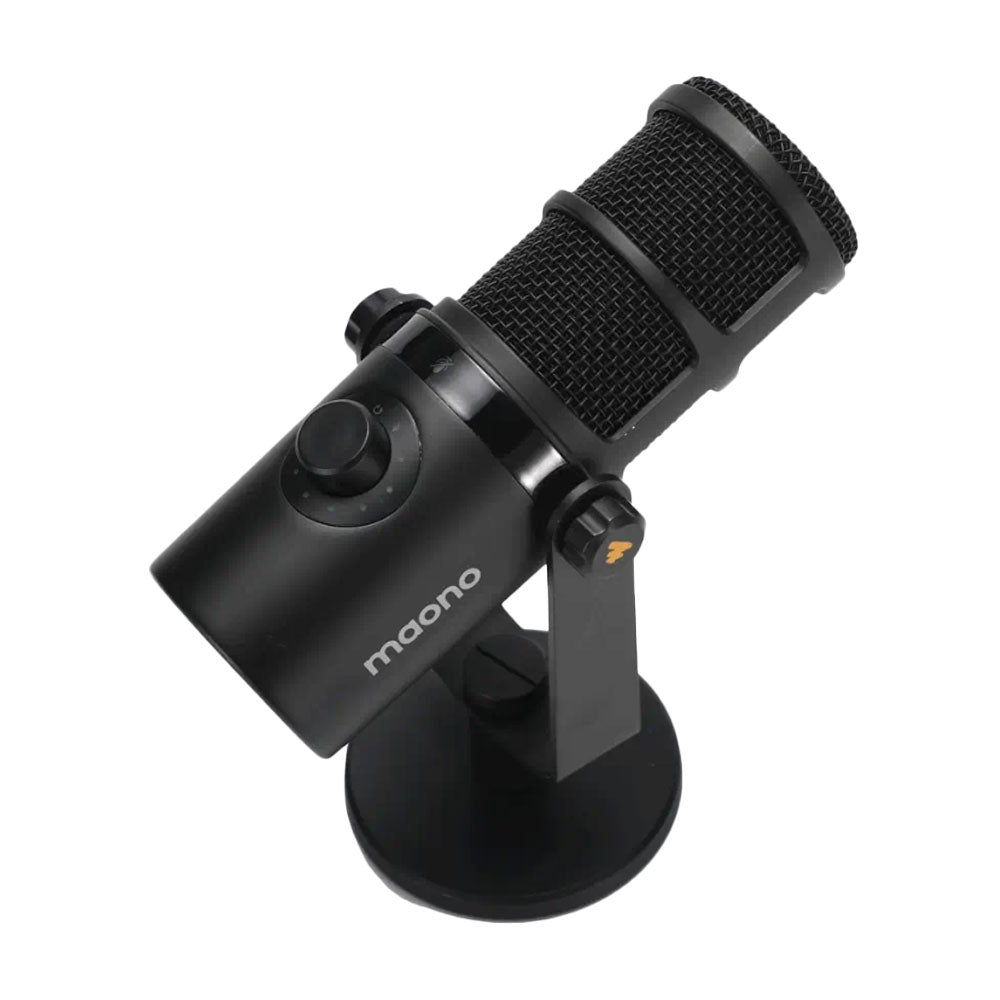 مجموعة ميكروفون ماونو سلكي بودكاست ديناميكي PD400X - اسود