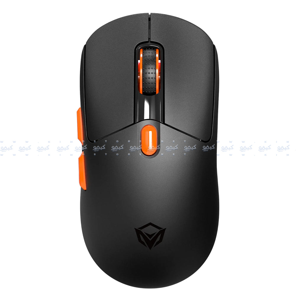 Meetion Air GW38 Rechargeable Bluetooth Wireless & Wired RGB Gaming Mouse 8000Dpi with Magnetic Charging Dock - Black