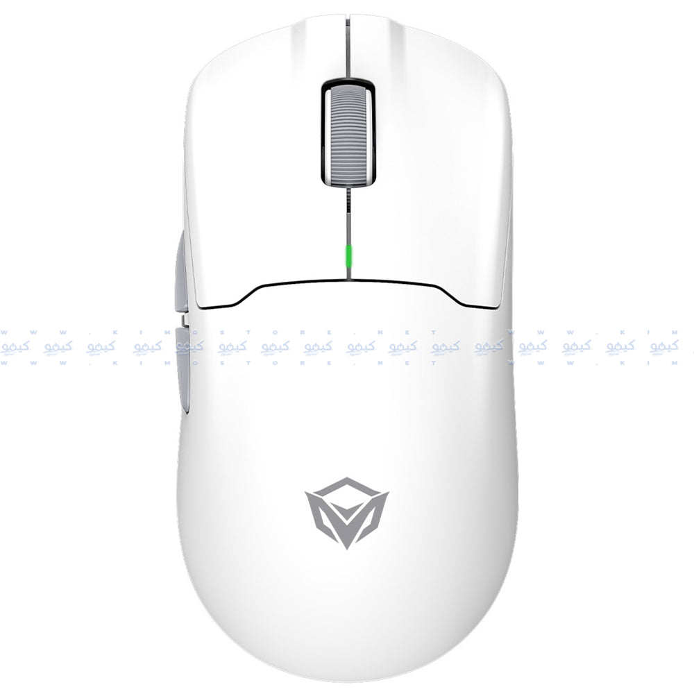 Meetion Air GW39 Triple-Mode Rechargeable Bluetooth Wireless & Wired Mouse 2600DPI With RGB Magnetic Charging Dock - White