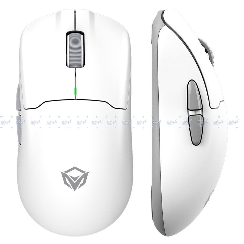 Meetion Air GW39 Triple-Mode Rechargeable Bluetooth Wireless & Wired Mouse 2600DPI With RGB Magnetic Charging Dock - White