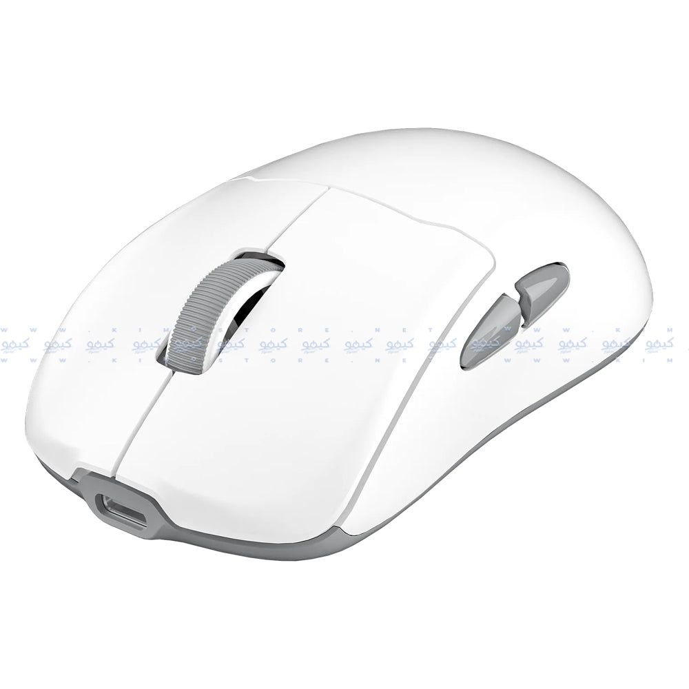 Meetion Air GW39 Triple-Mode Rechargeable Bluetooth Wireless & Wired Mouse 2600DPI With RGB Magnetic Charging Dock - White