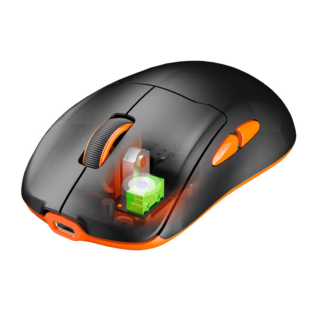 Meetion Air GW39 Triple-Mode Rechargeable Bluetooth Wireless & Wired Mouse 2600DPI With RGB Magnetic Charging Dock