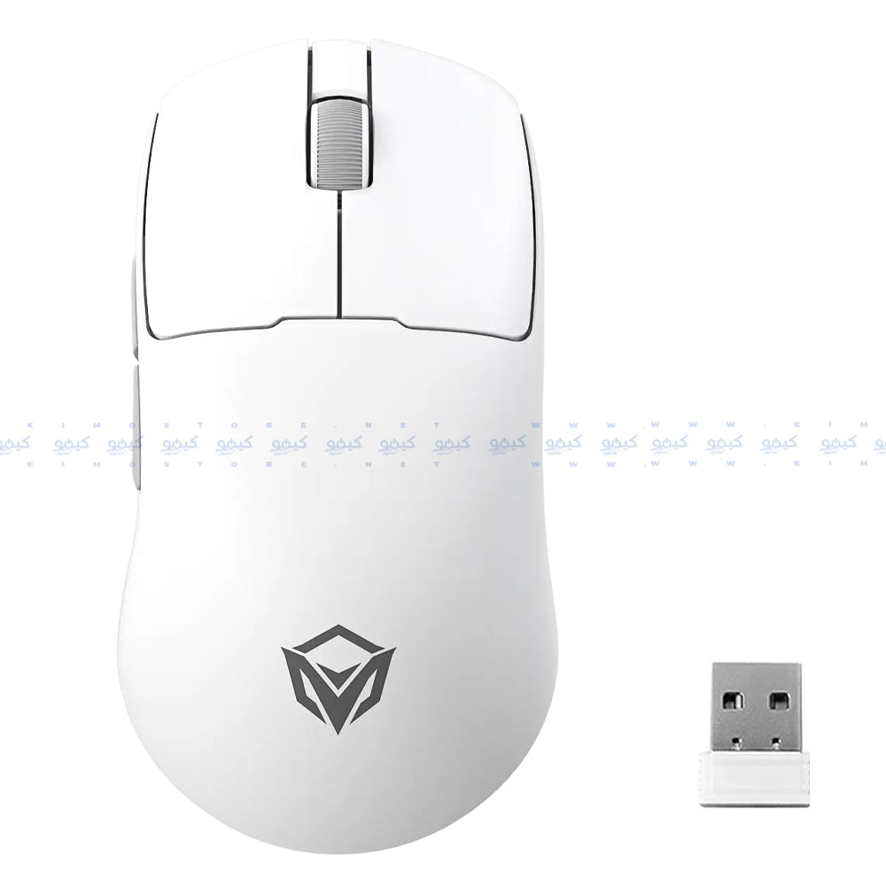 Meetion Air GW40 Pro Rechargeable Bluetooth Wireless & Wired Mouse 2600DPI - White