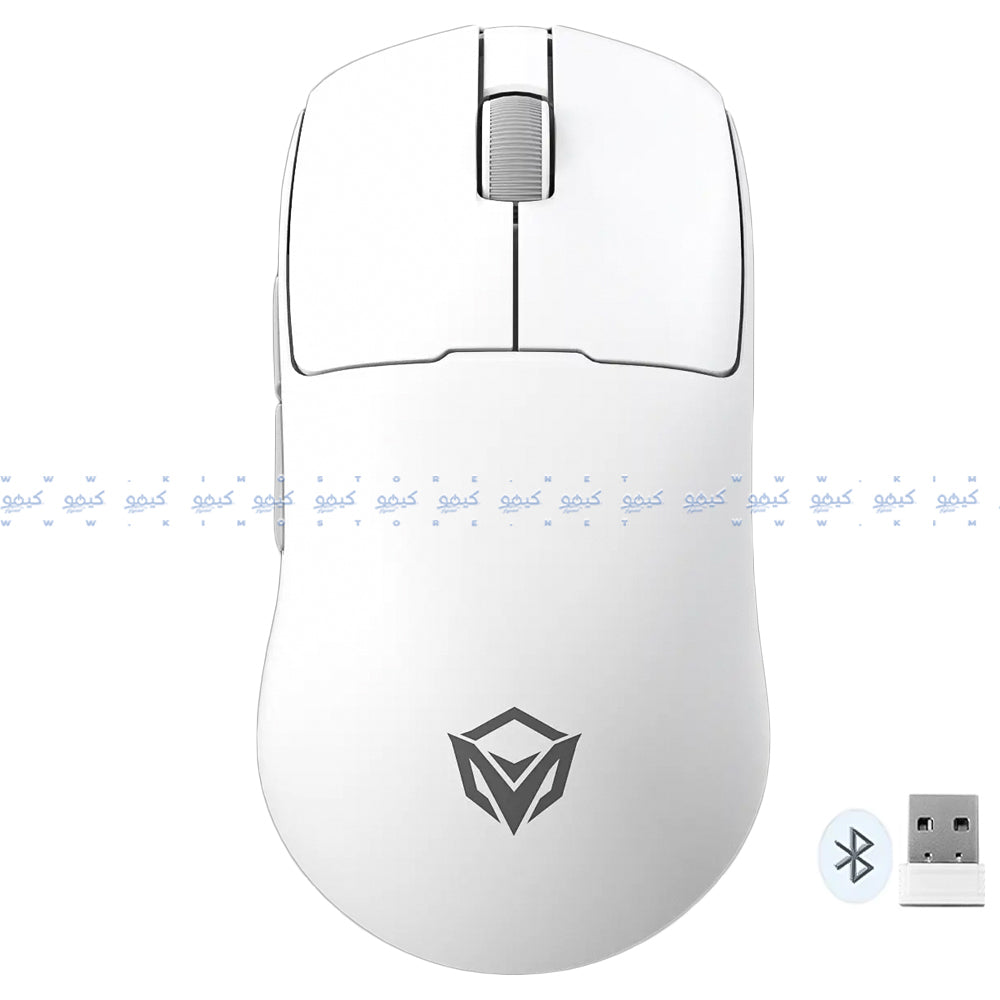 Meetion Air GW40 Pro Triple Mode Rechargeable Bluetooth Wireless & Wired Mouse 2600DPI - White