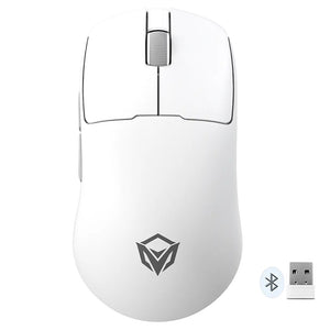 Meetion Air GW40 Pro Triple Mode Rechargeable Bluetooth Wireless & Wired Mouse 2600DPI - White