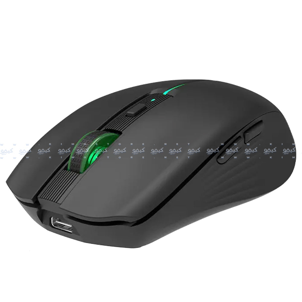 ماوس ميشن لاسلكي بلوتوث RGB قابل للشحن ثنائي الوضع جيمنج 1600 نقطة فى البوصة