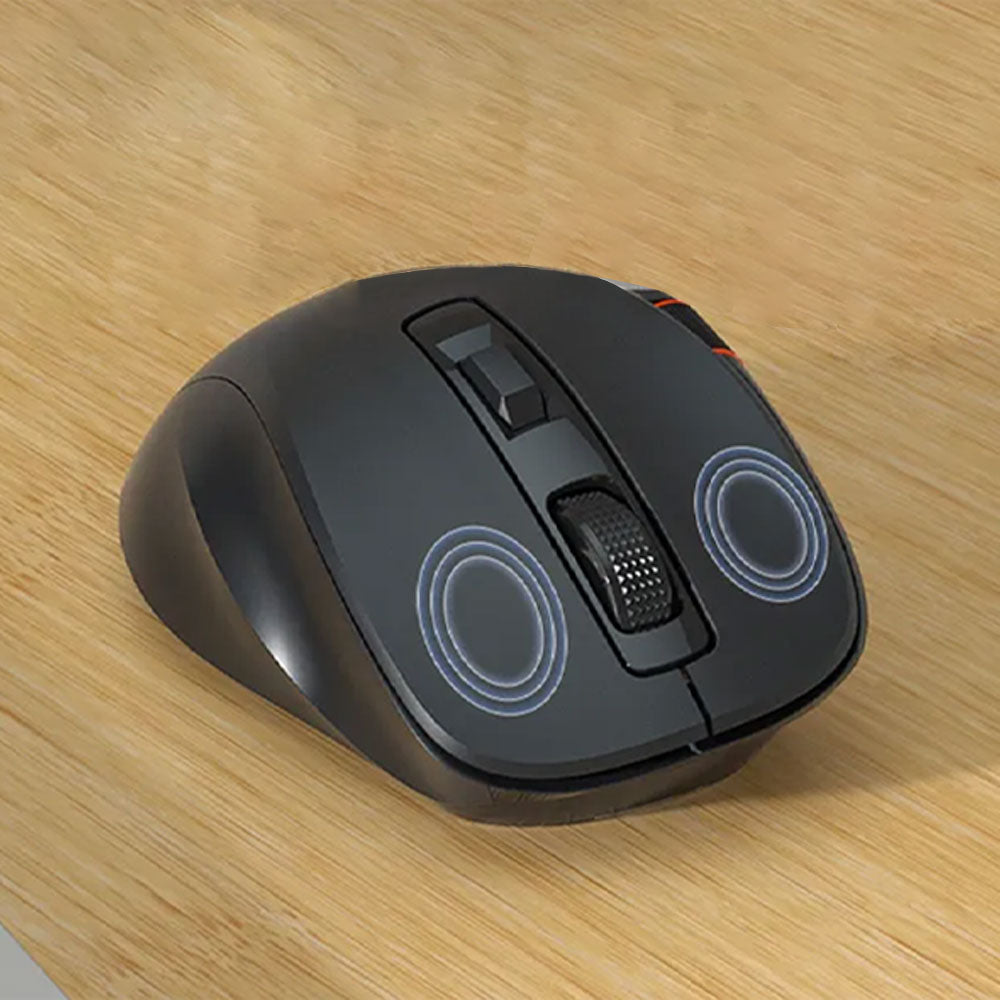 Meetion BTM032 Dual Mode Bluetooth Wireless Mouse 2400Dpi - Black