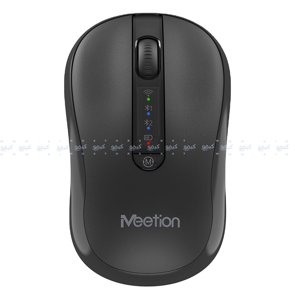 Meetion BTM185 Dual Mode Bluetooth Wireless Mouse 3800Dpi - Black