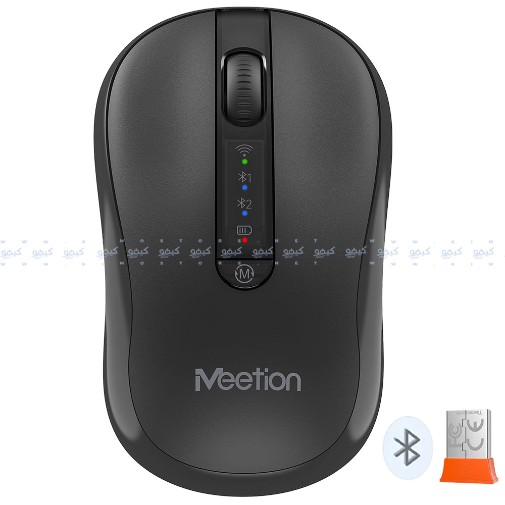 ماوس ميشن لاسلكي بلوتوث ثنائي الوضع 3800 نقطة في البوصة BTM185 - اسود