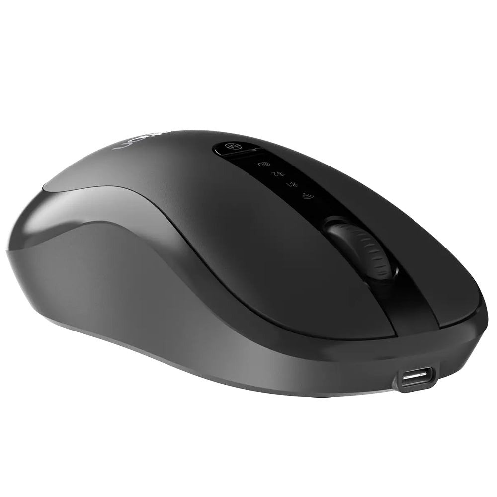 Meetion BTM185R Dual Mode Rechargeable Bluetooth Wireless Mouse 3800Dpi - Black