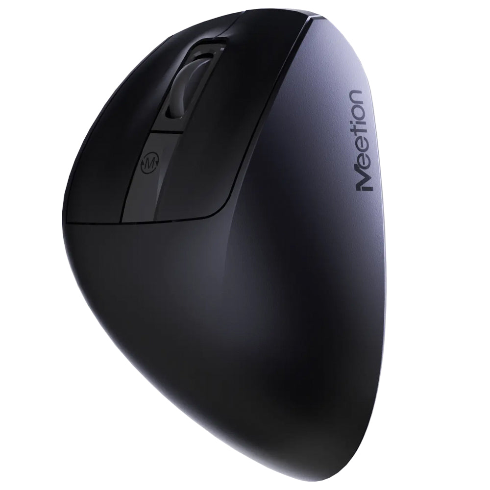 Meetion BTM660 Triple Mode Rechargeable Bluetooth Wireless & Wired Mouse 2400Dpi - Black