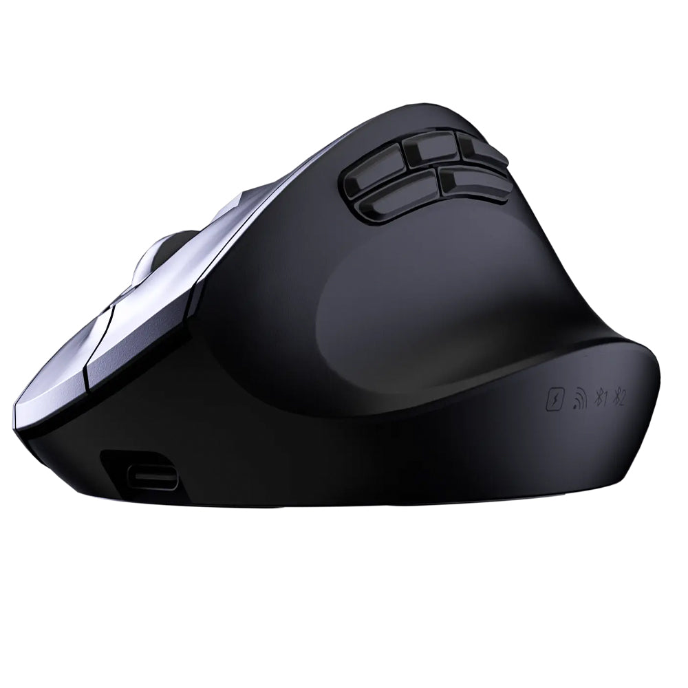 Meetion BTM660 Triple Mode Rechargeable Bluetooth Wireless & Wired Mouse 2400Dpi - Black