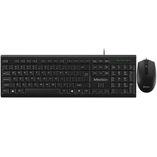 Meetion C100 Wired Keyboard + Mouse Combo English & Arabic