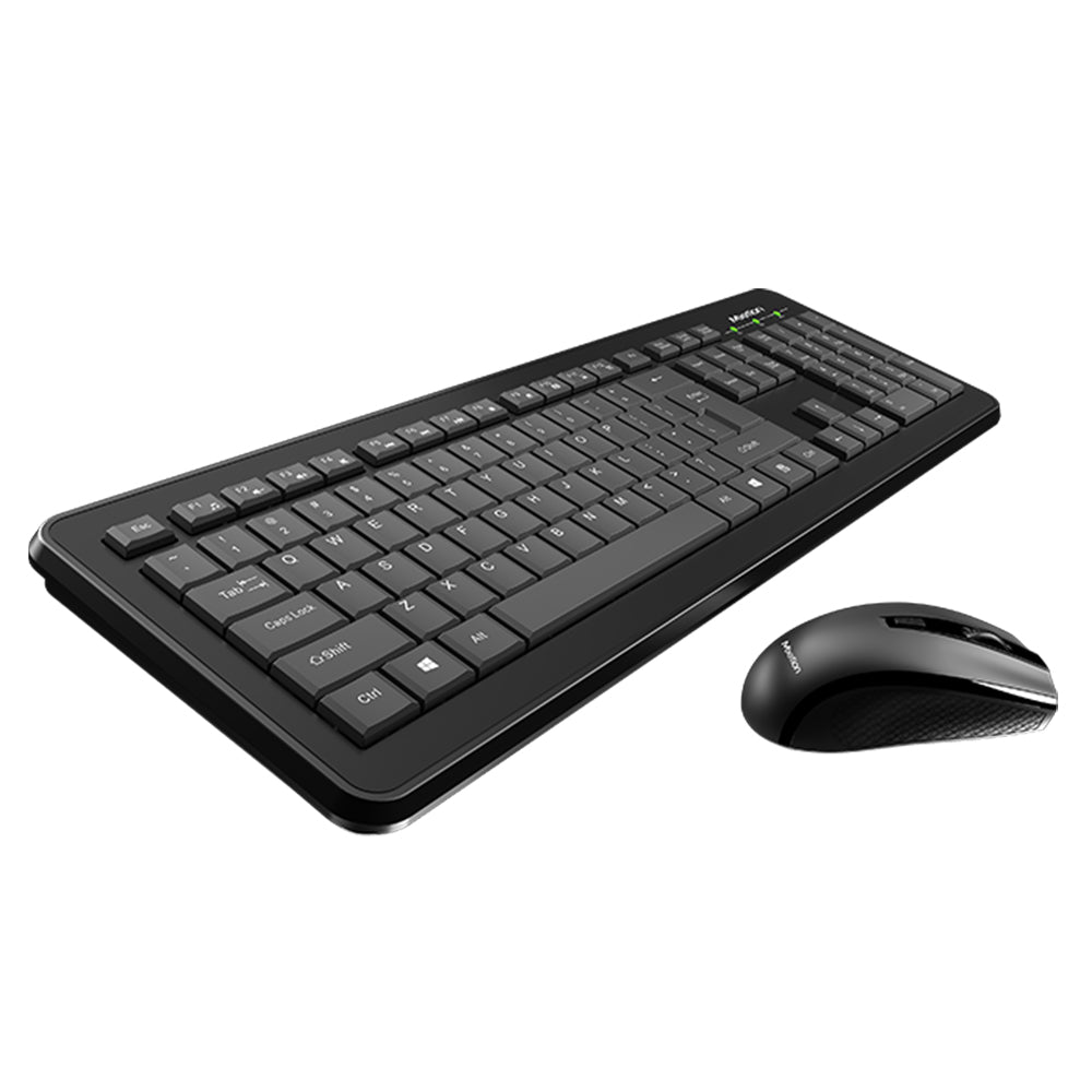 Meetion C4120 Little Wireless Keyboard + Mouse Combo English & Arabic - Black