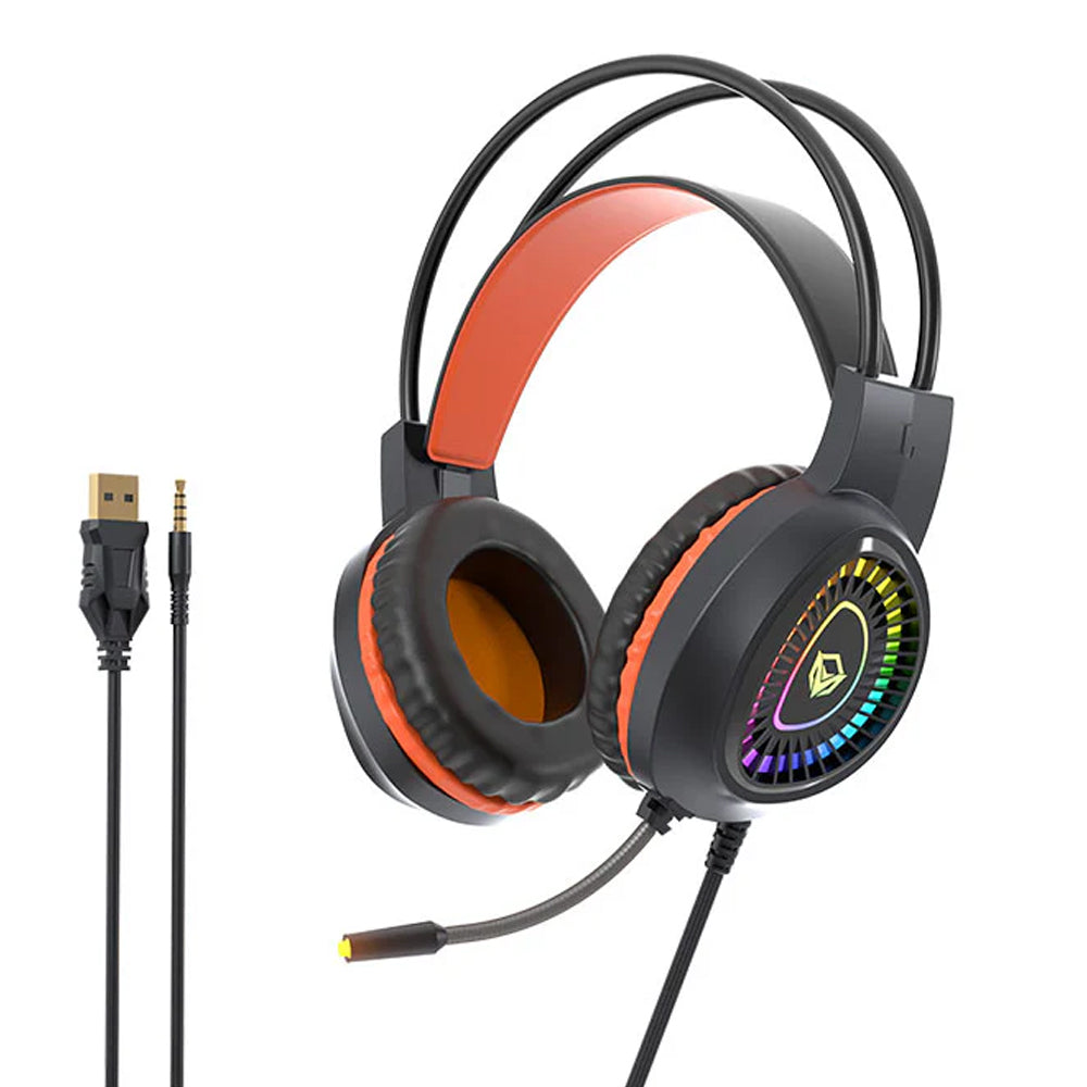 Meetion C505 4in1 Wired Rainbow Gaming Keyboard + Mouse + Mouse Pad + Headset Combo English & Arabic