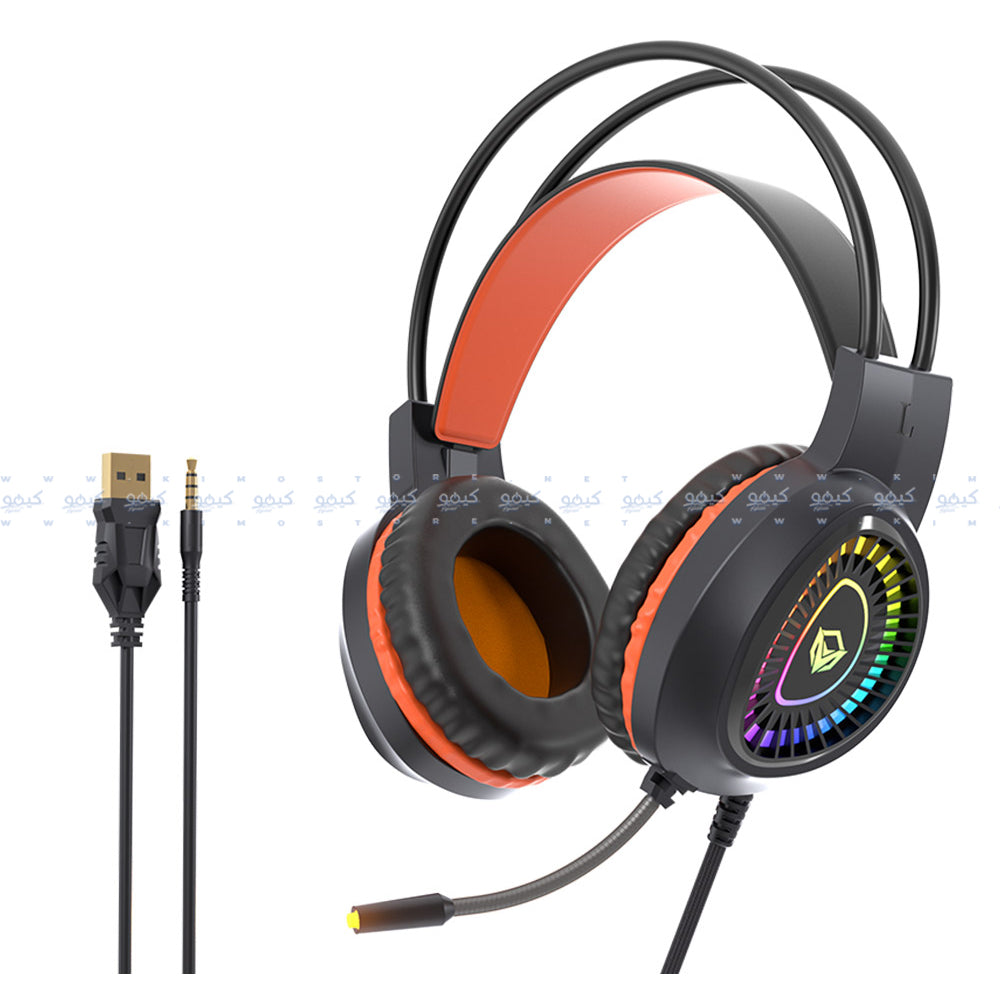 كيبورد + ماوس + ماوس باد + سماعة رأس ميشن سلكي رينبو جيمنج كومبو 4 في 1 إنجليزي وعربي C505