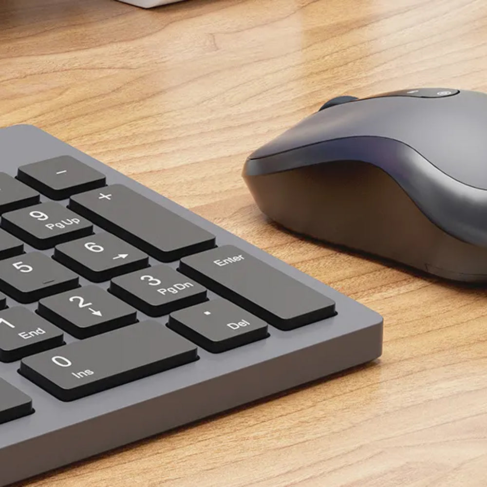 Meetion CW216 Silent Wireless Keyboard + Mouse Combo English & Arabic - Black