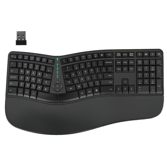 Meetion DirectorW Rechargeable Wireless Keyboard English & Arabic - Black