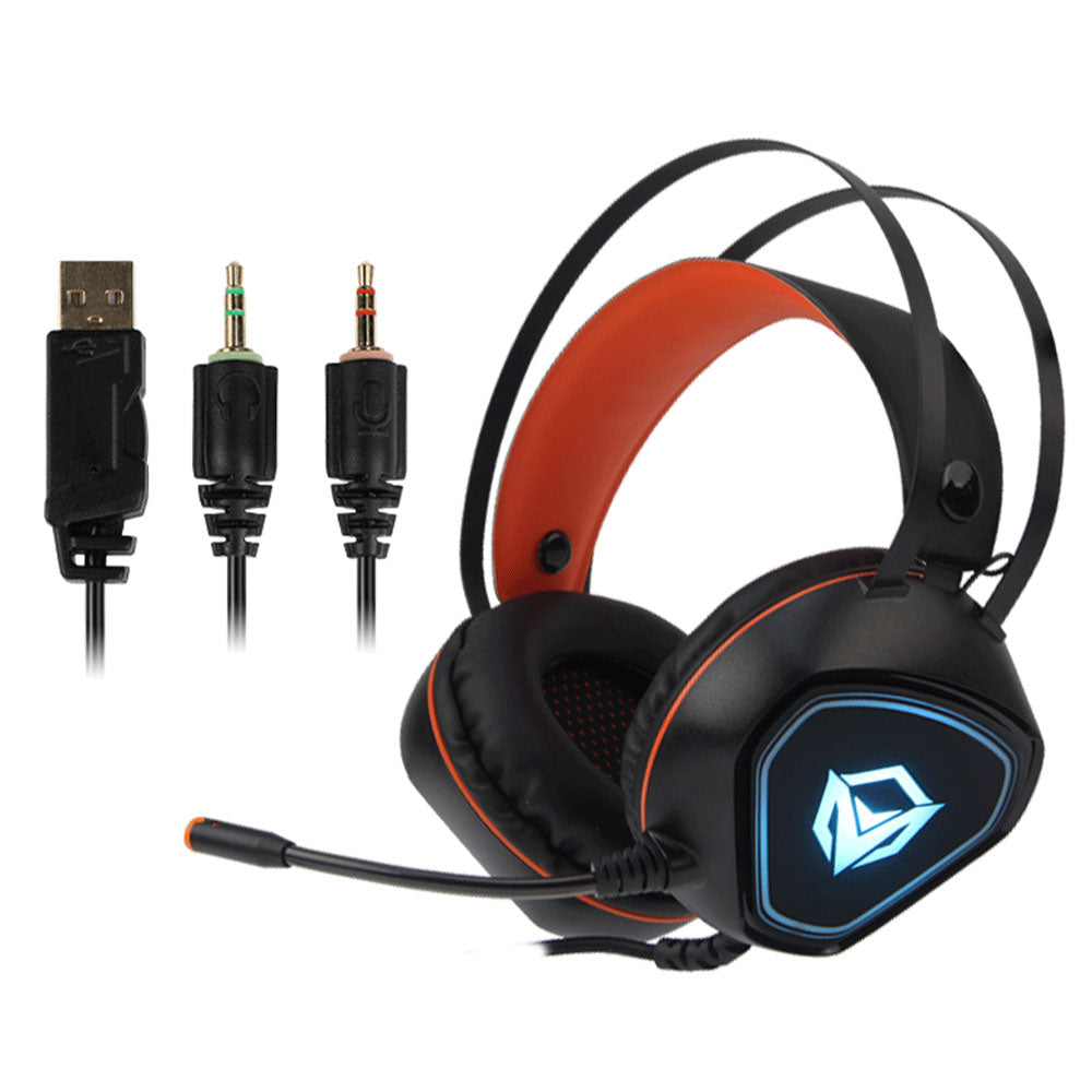 Meetion HP020 Stereo RGB Gaming Headset Surround Sound With Noise-Cancelling Mic