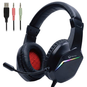 Meetion HP022 RGB Gaming Headset with Noise-Cancelling Mic - Black