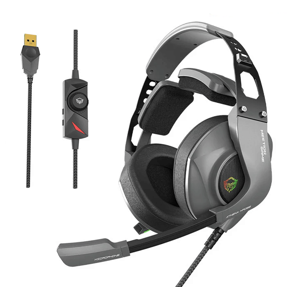 Meetion HP099 Stereo RGB Gaming Headset Surround Sound With Noise-Cancelling Mic