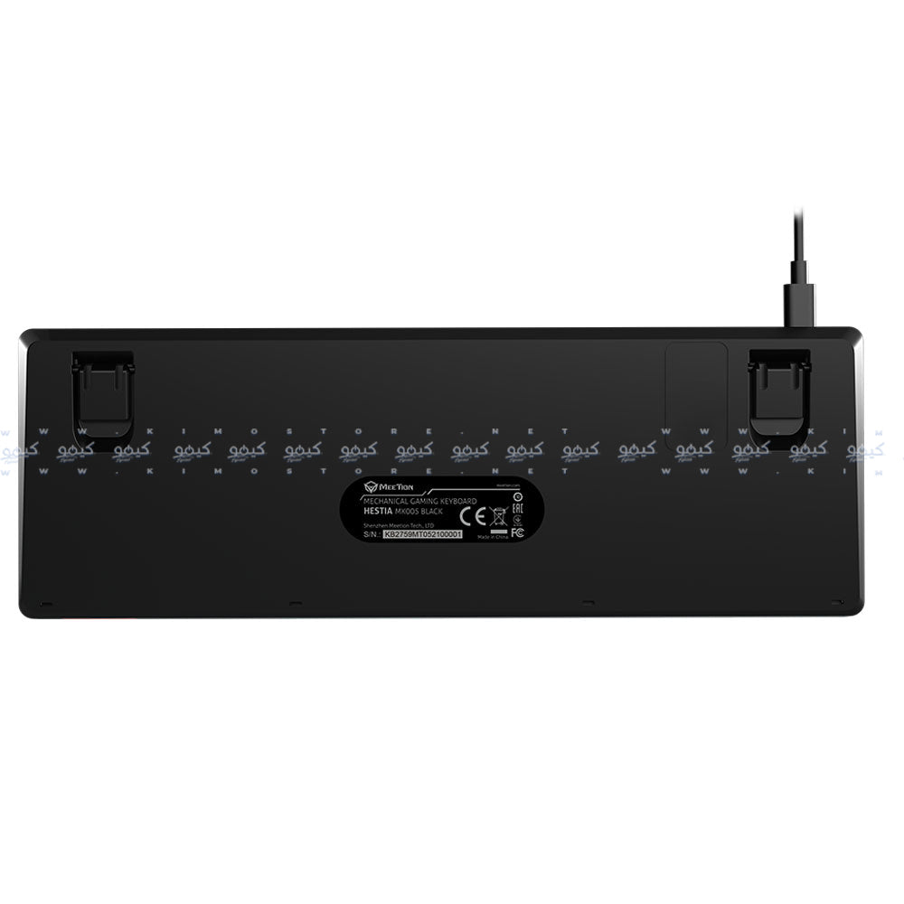 كيبورد ميشن سلكى رينبو جيمنج سويتش أزرق إنجليزى وعربي Hestia MK005